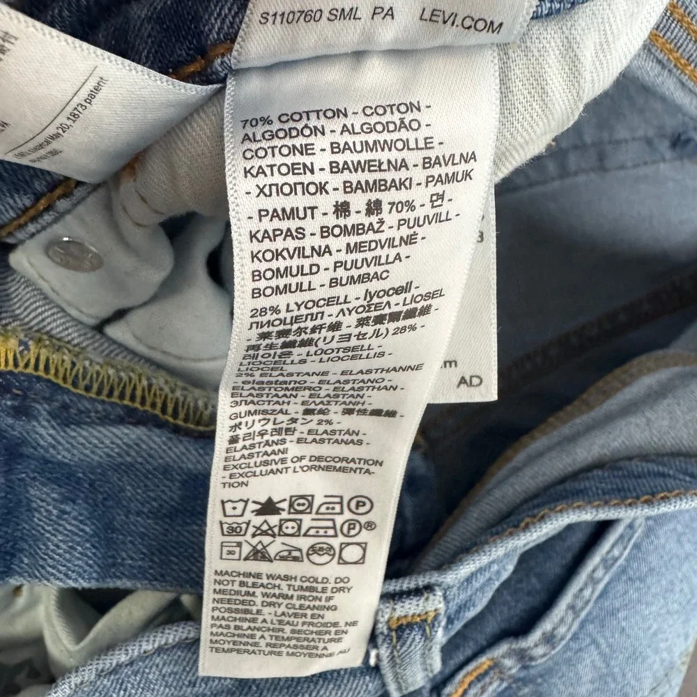 Levi's 514 Straight Leg Jeans Mens 28x30 Light Wash Denim 00514-1593